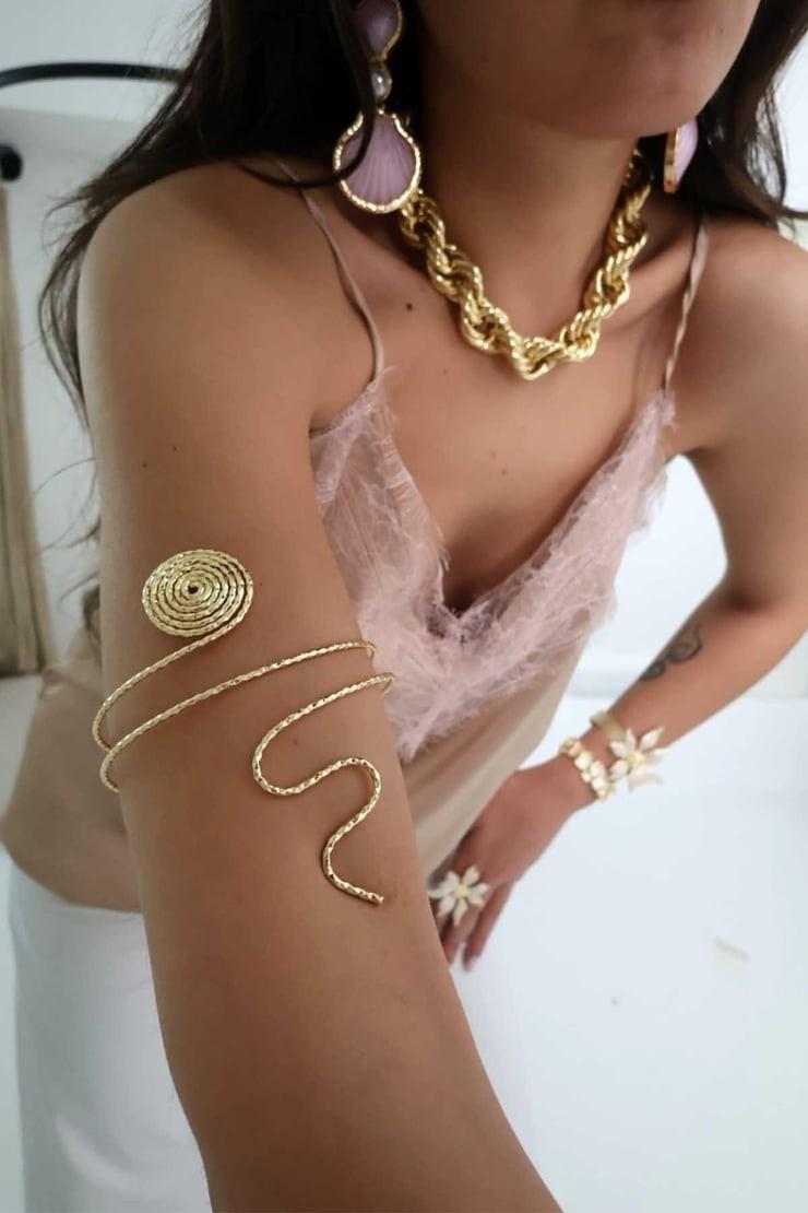 Sonsuz Sprial Bileklik Gold