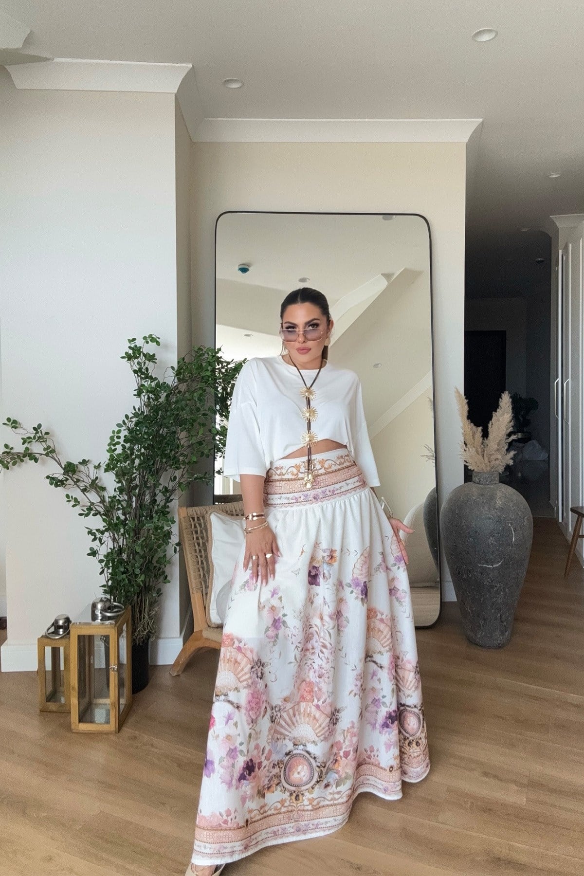 Zimmer Model Keten Etek lila ekru