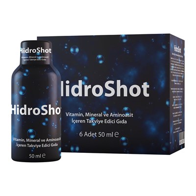 Hidroshot Vitamin Mineral Ve Aminoasit Içeren Takviye Edici Gıda ml X 6 Adet