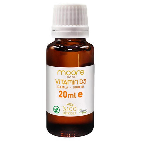 Moore Vitamin D3 Damla 20 ml Vegan