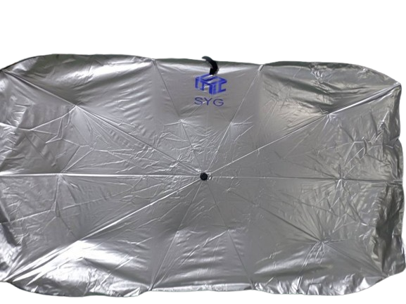 Tüm Araçlar Için Araba Ön Cam Güneşlik Katlanabilir Güneşlik Şemsiye Ön Cam Gölgelik 140cm x 77 cm