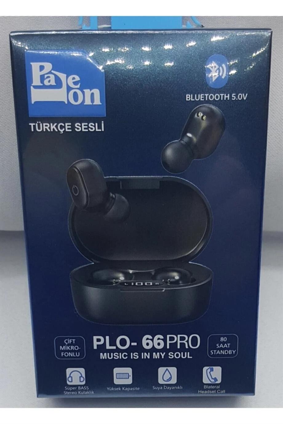 TWS Bluetooth-Süper bass-Stereo-Kulakiçi Kulaklık Dijital Göstergeli-pro66