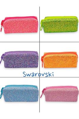 Unicus Big Zip Swarovski Taşlı Pastel-Neon SYG-Unicus955