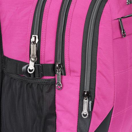 4 Bölmeli Suya Dayanıklı Ergonomik Okul Sırt Çantası 2227-Pembe