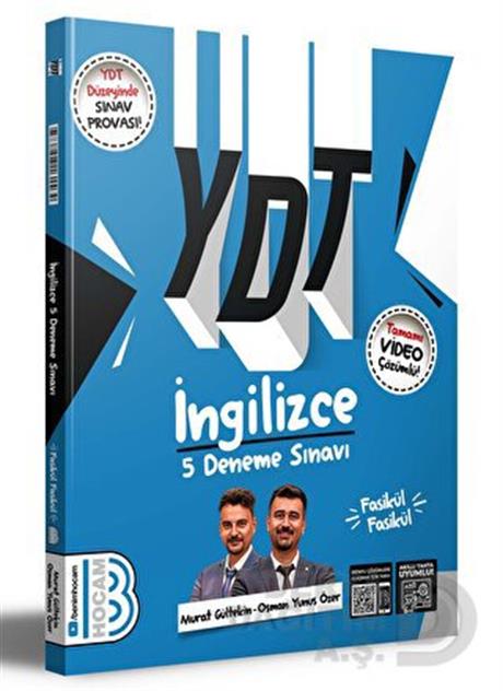 BENİM HOCAM /  YDT 2023 İNGİLİZCE 5 DENEME SINAVI (VİD.ÇÖZ)