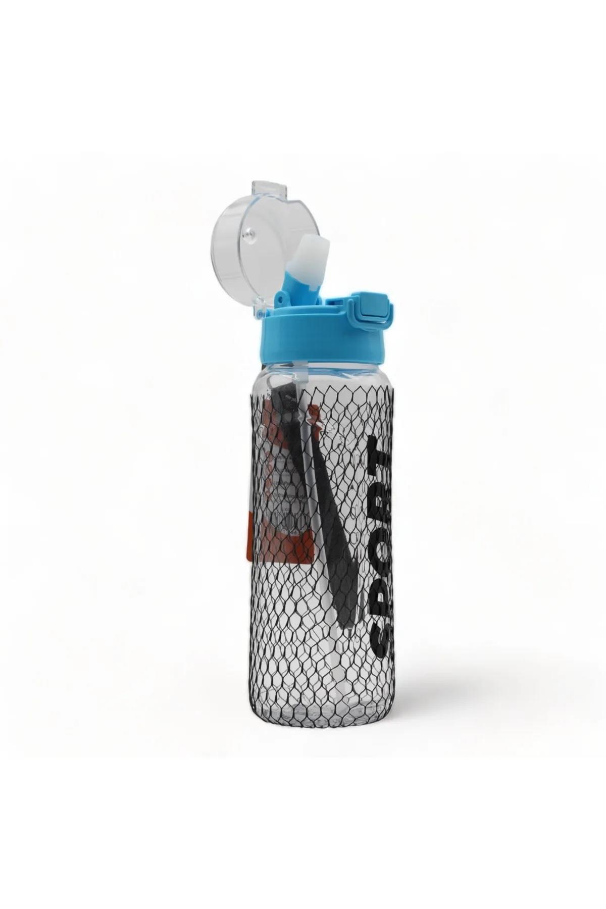 750ml Darbeye Isıya Dayanıklı Pipetli Suluk Matara BPA İçermez SYG426-Mavi