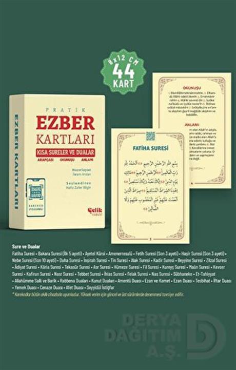 ÇELİK / EZBER KARTLARI (PRATİK EZBER KARTLARI) KISA SÜREL...VE