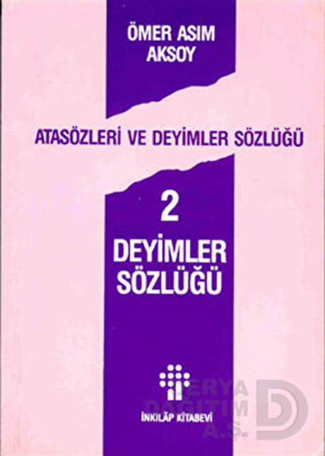 İNKILAP / DEYİMLER SÖZLÜĞÜ 2