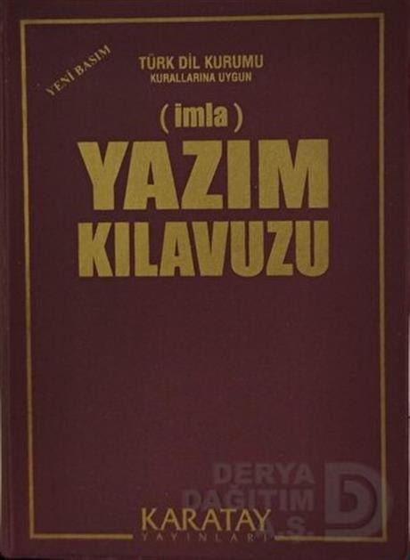KARATAY / YAZIM KLAVUZU (İMLA PLASTİK KAPAK )