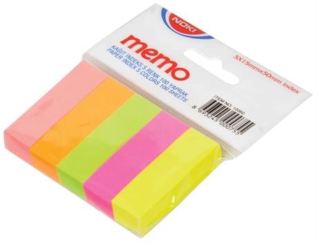 NOKİ MEMO KAĞIT İNDEKS 5 RENK 100YP 12060