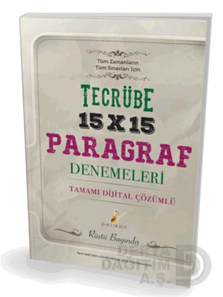 PELİKAN / TECRÜBE 15*15 PARAGRAF DENEMELERİ