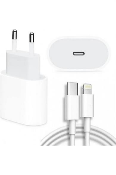 Iphone 11-12-13-14 Yeni Nesil Hızlı Şarj Aleti Seti Usb-C 20w Adaptör + Usb-C Kablo plo11