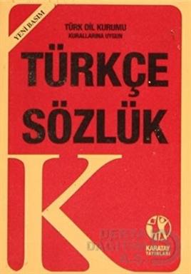 KARATAY / TÜRKÇE SÖZLÜK PLASTİK KAPAK