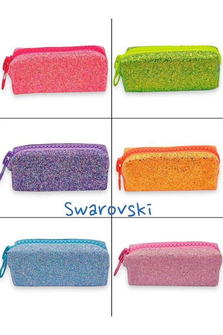 Unicus Big Zip Swarovski Taşlı Pastel-Neon SYG-Unicus955