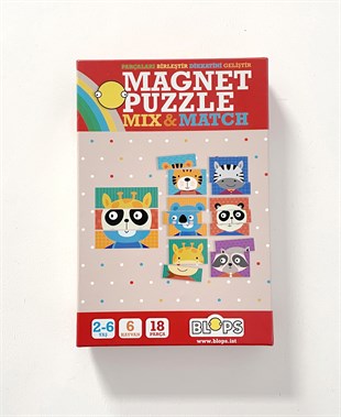 HAYVANLAR MAGNET PUZZLE +2 YAŞ DİKKAT GELİŞTİREN ZEKA OYUNU 