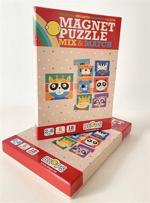 HAYVANLAR MAGNET PUZZLE +2 YAŞ DİKKAT GELİŞTİREN ZEKA OYUNU 