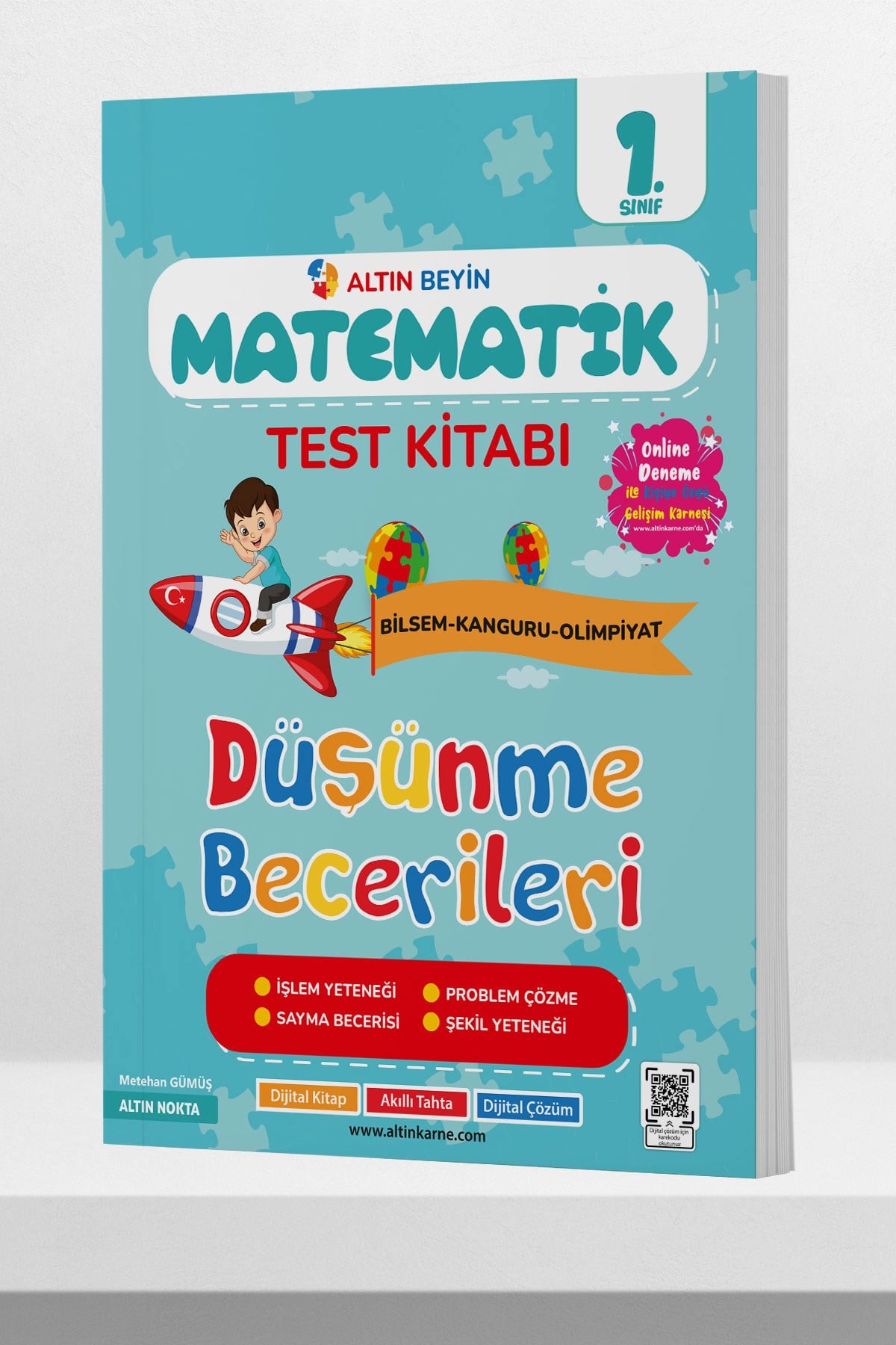 1. Sınıf Altın Beyin Matematik Test Kitabı Altın Beyin'de