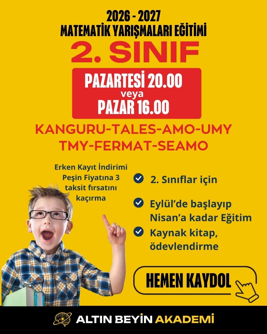 2026-2027 2. Sınıf Matematik Yarışmaları Erken Kayıt Paketi (Kitap Seti) | Bilsem Kanguru Matematik Hazırlık