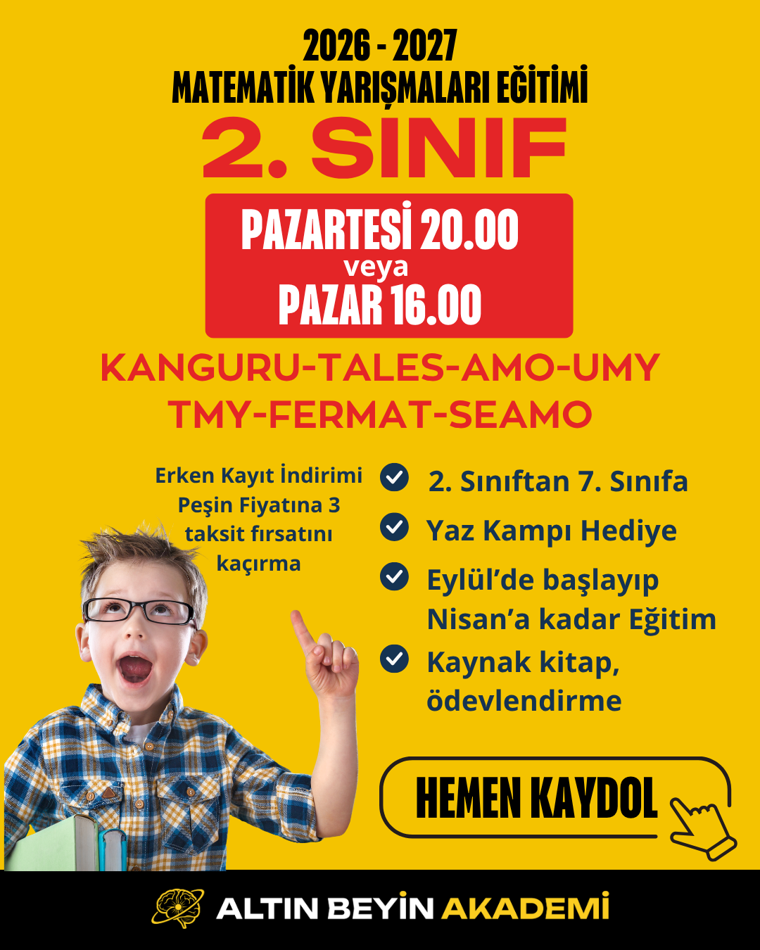 2026-2027 2. Sınıf Matematik Yarışmaları Erken Kayıt Paketi (Kitap Seti) | Bilsem Kanguru Matematik Hazırlık