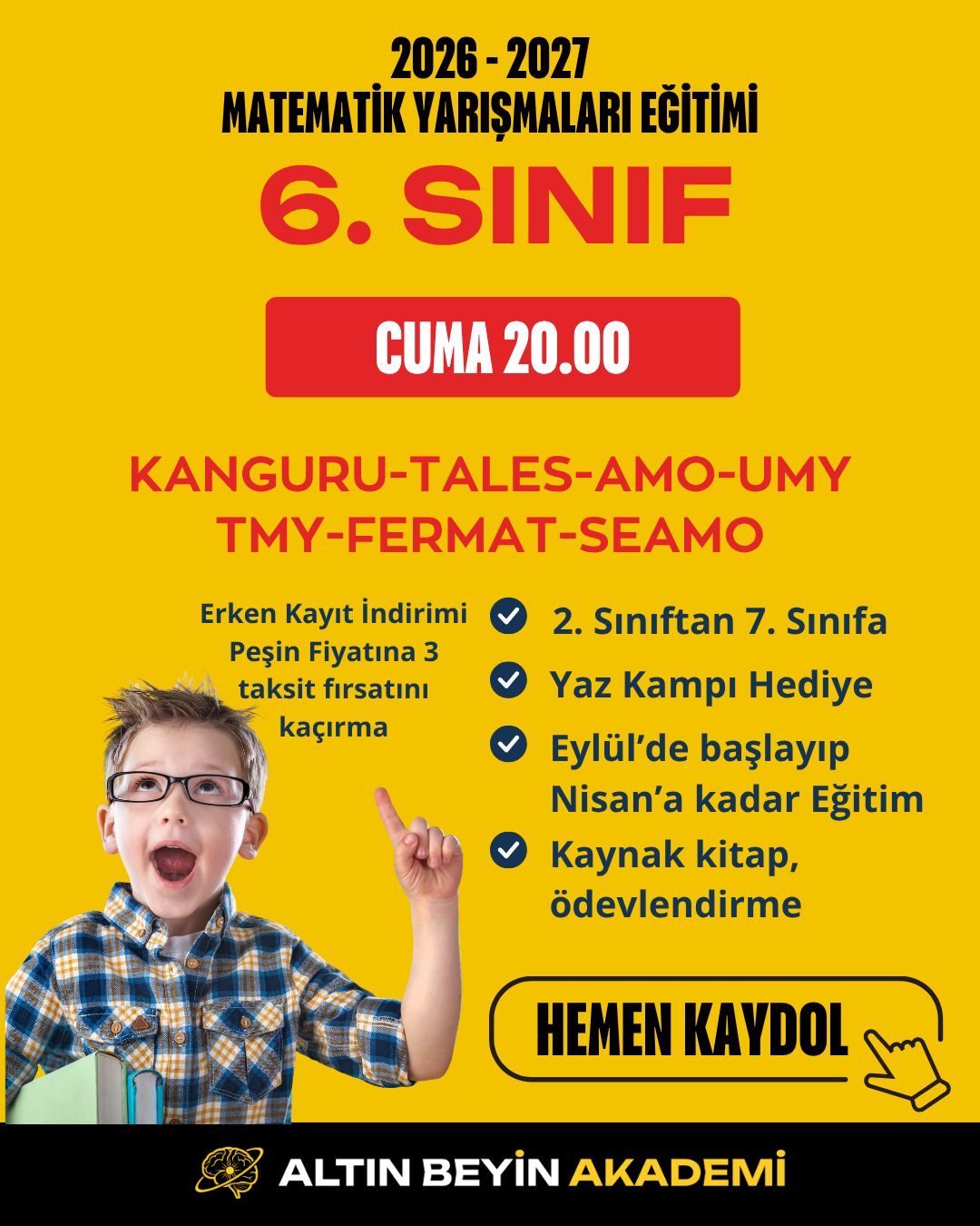 2026-2027 6. Sınıf Matematik Yarışmaları Erken Kayıt Paketi (Kitap Seti) | Bilsem Kanguru Matematik Hazırlık