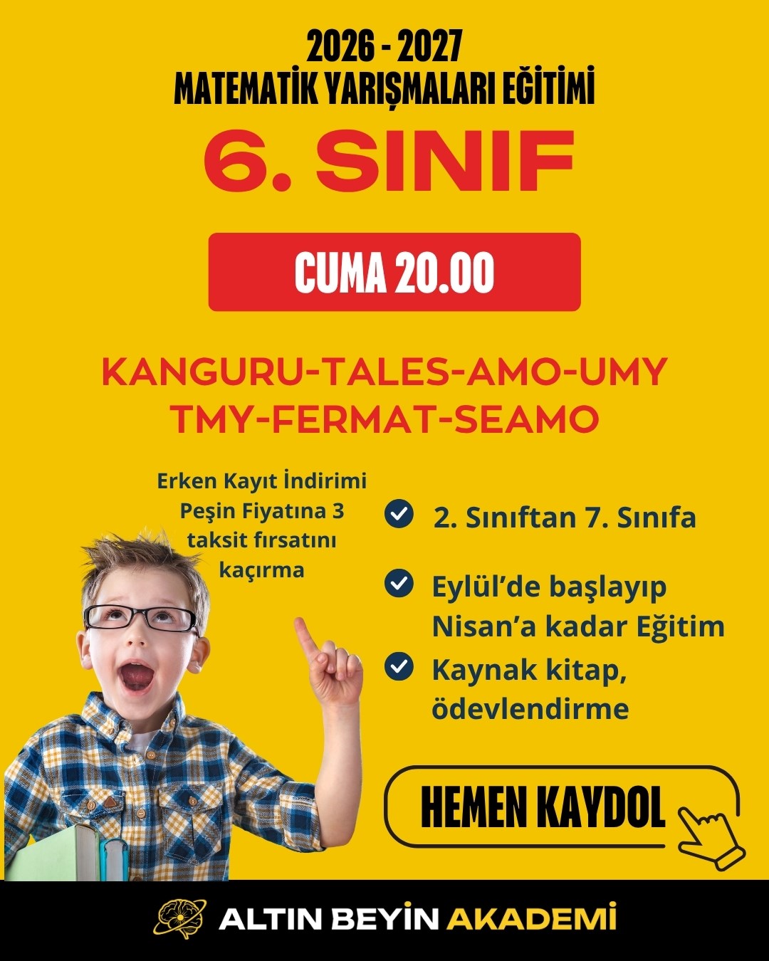 2026-2027 6. Sınıf Matematik Yarışmaları Erken Kayıt Paketi (Kitap Seti) | Bilsem Kanguru Matematik Hazırlık