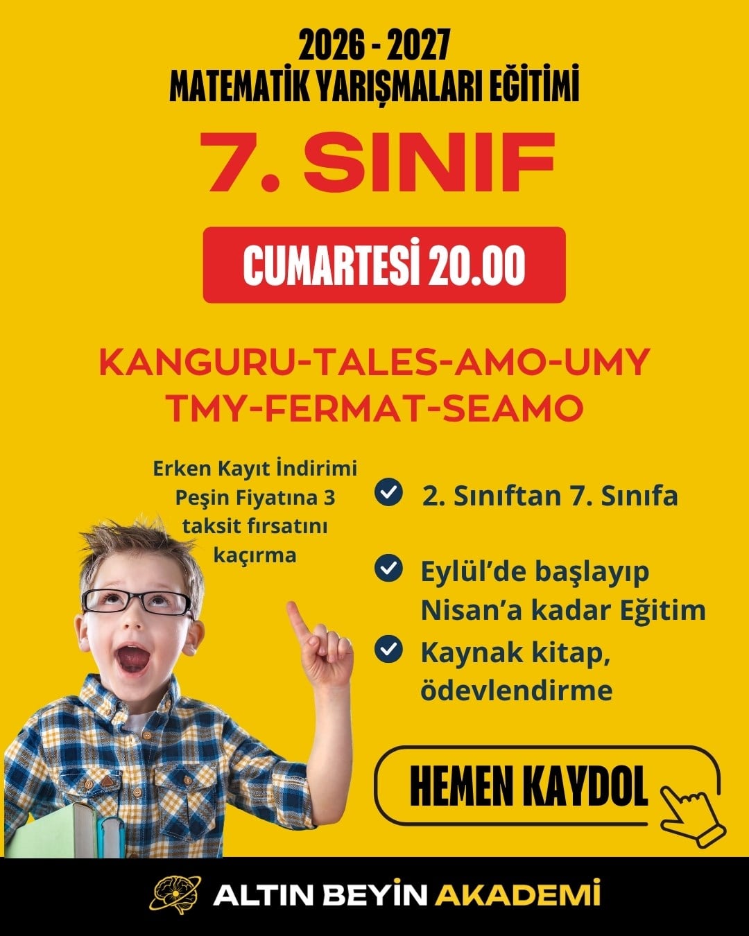 2026-2027 7. Sınıf Matematik Yarışmaları Erken Kayıt Paketi(Kitap Seti) | Bilsem Kanguru Matematik Hazırlık