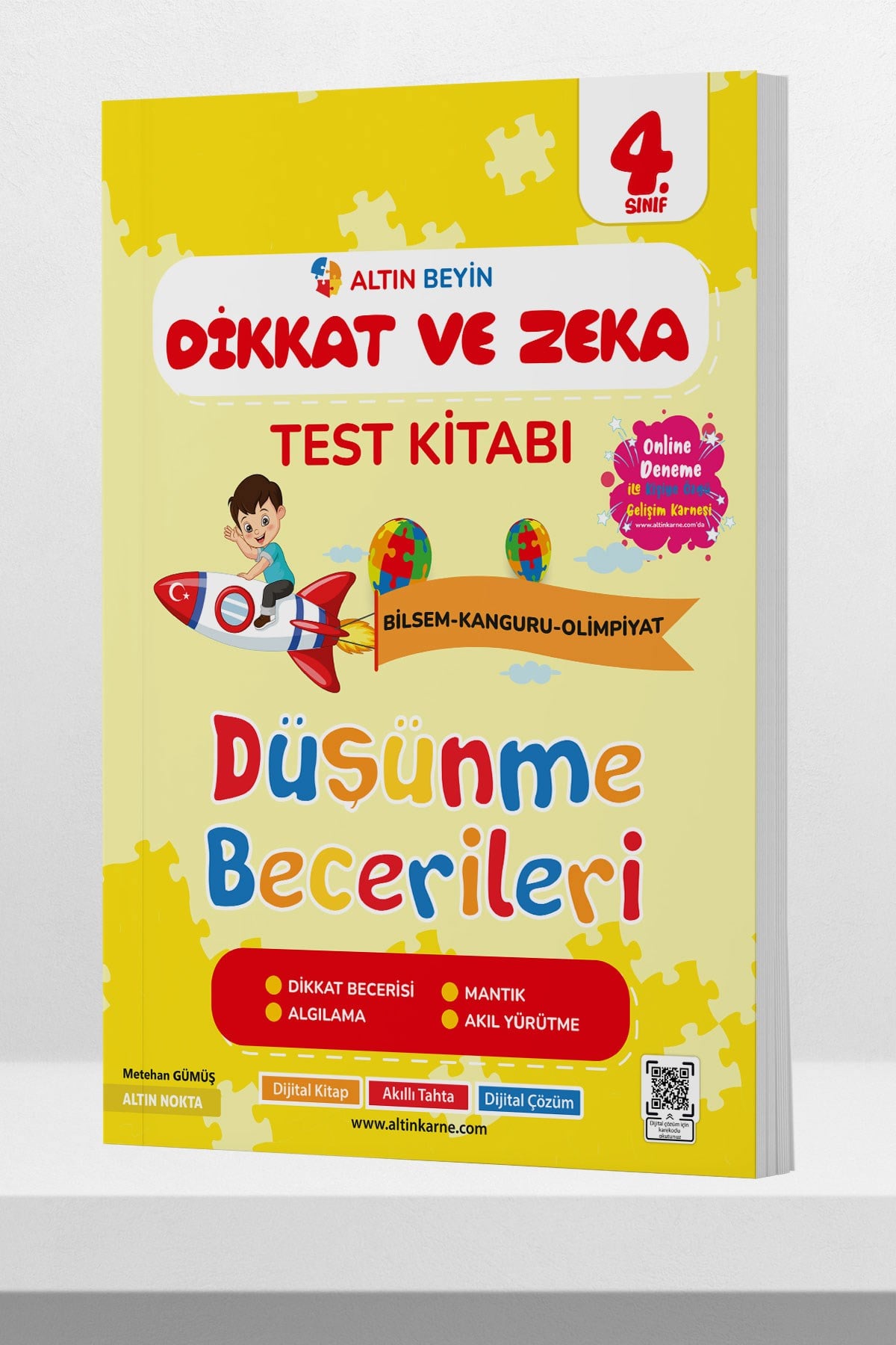 4. Sınıf Altın Beyin Dikkat Ve Zeka Kitabı Altın Beyin'de