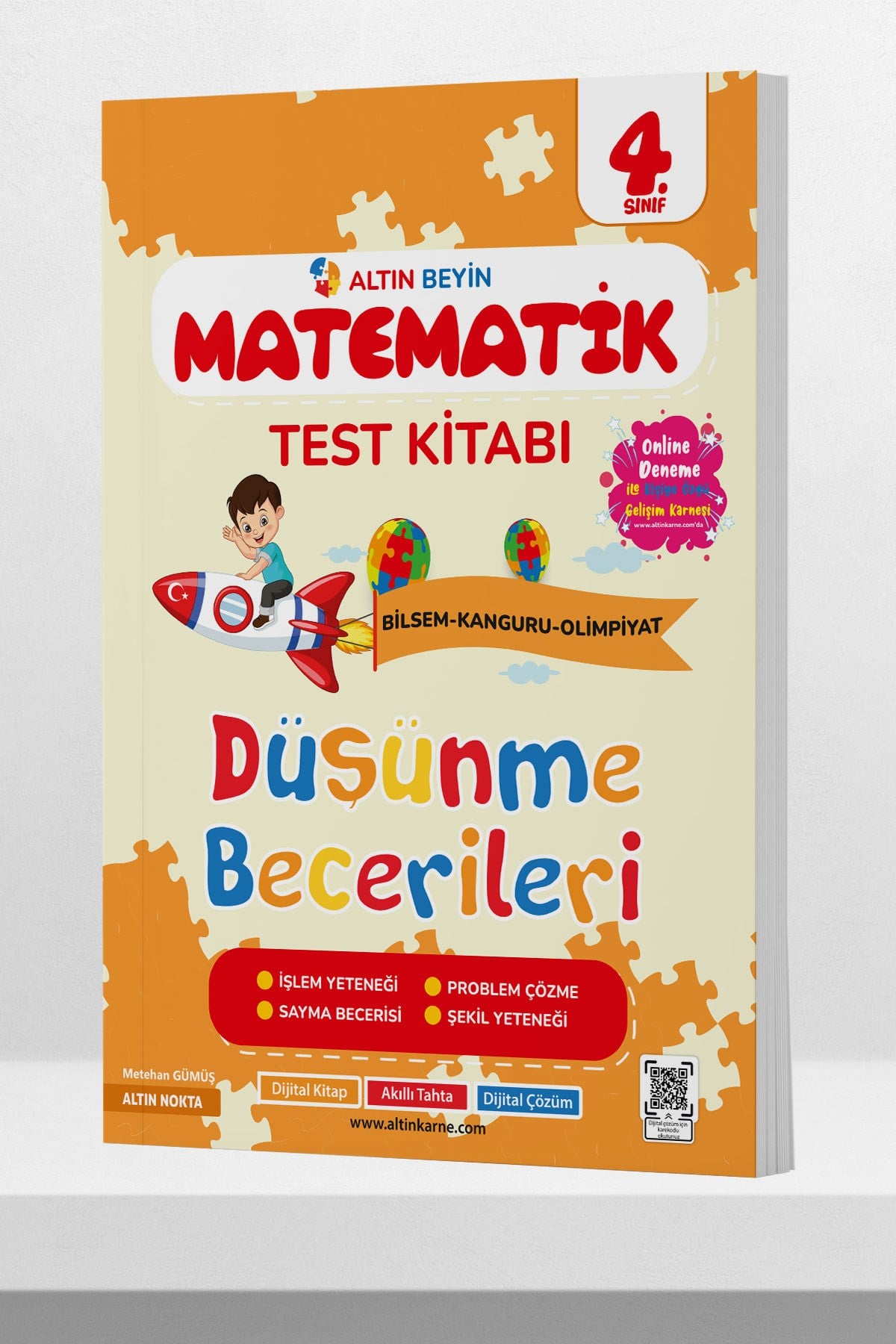 4. Sınıf Altın Beyin Matematik Test Kitabı Altın Beyin'de
