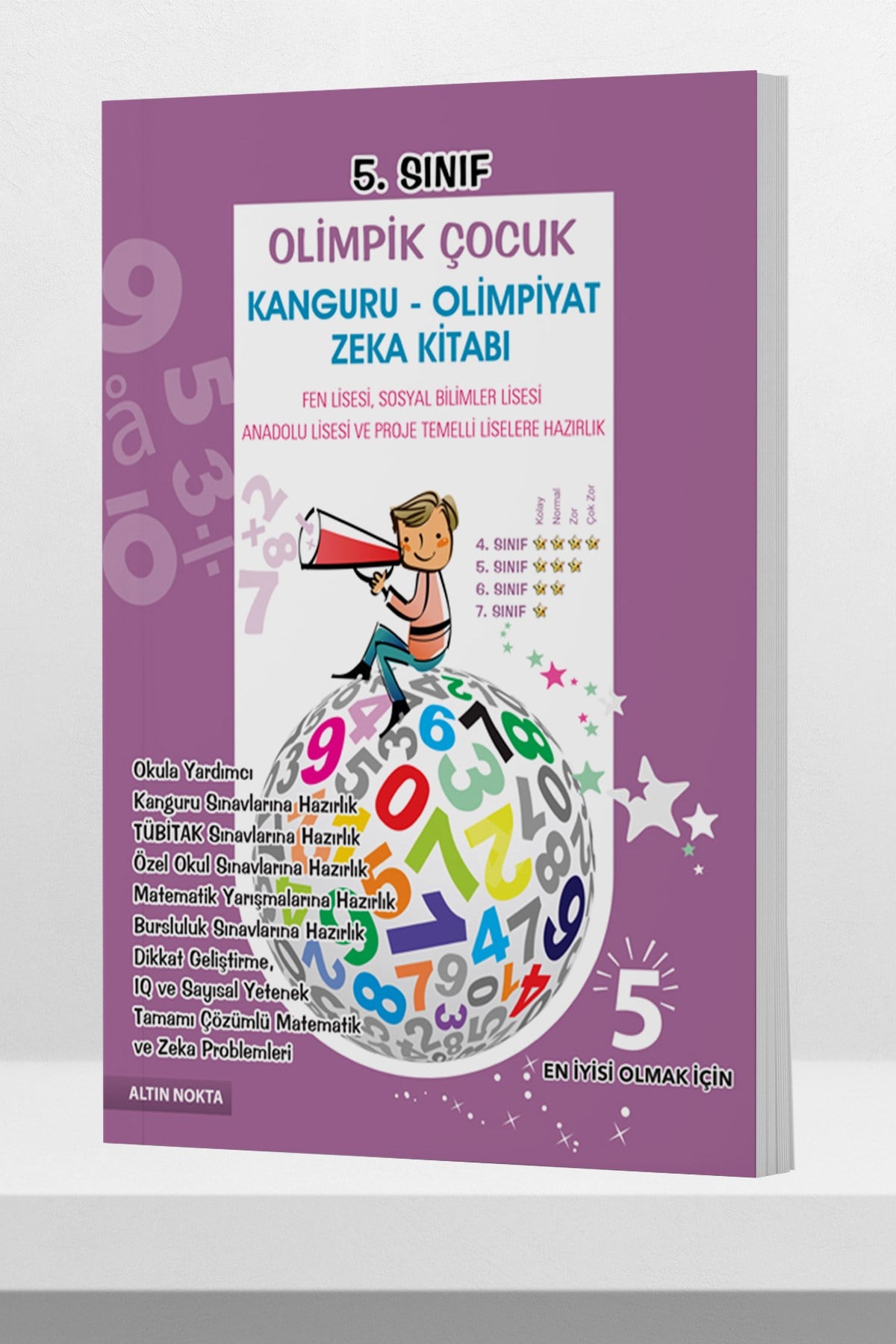 5. Sınıf Olimpik Çocuk Kanguru - Olimpiyat Zeka Kitabı Tamamı Çözümlü