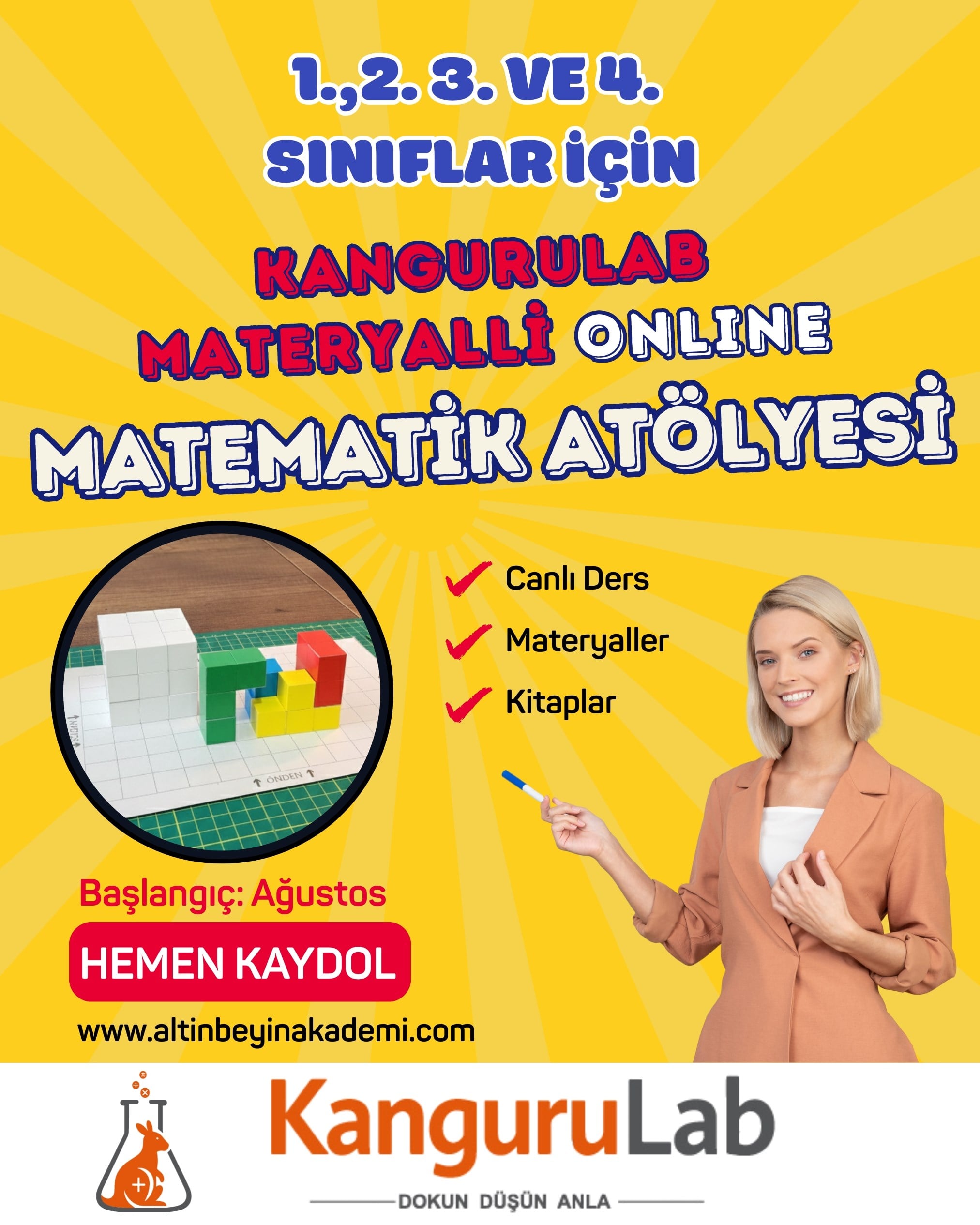 KanguruLab Materyalli Matematik Atölyesi Paketi | Bilsem Kanguru Matematik Hazırlık