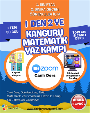 1 den 2 ye Kanguru Matematik Yaz Kampı | Bilsem Kanguru Matematik Hazırlık