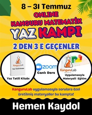 2 den 3 e Kanguru Matematik Yaz Paketi Eğitim Seti | Bilsem Kanguru Matematik Hazırlık