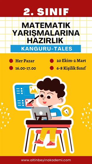 2. Sınıf Matematik Yarışmalarına Hazırlık Canlı Ders Paketi (Kanguru, Tales) | Bilsem Kanguru Matematik Hazırlık