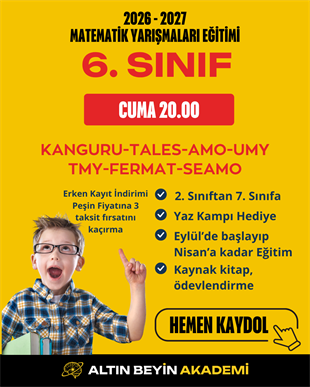 2026-2027 6. Sınıf Matematik Yarışmaları Erken Kayıt Paketi (Kitap Seti) | Bilsem Kanguru Matematik Hazırlık