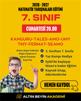 2026-2027 7. Sınıf Matematik Yarışmaları Erken Kayıt Paketi(Kitap Seti) | Bilsem Kanguru Matematik Hazırlık