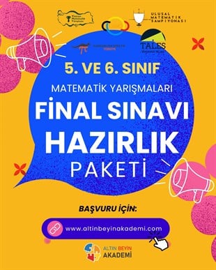 5. ve 6. Sınıf Matematik Yarışmaları Final Sınavı Hazırlık Paketi | Bilsem Kanguru Matematik Hazırlık