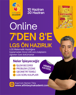 7'Den 8'e LGS Matematik Ön Hazırlık Kampı | Bilsem Kanguru Matematik Hazırlık