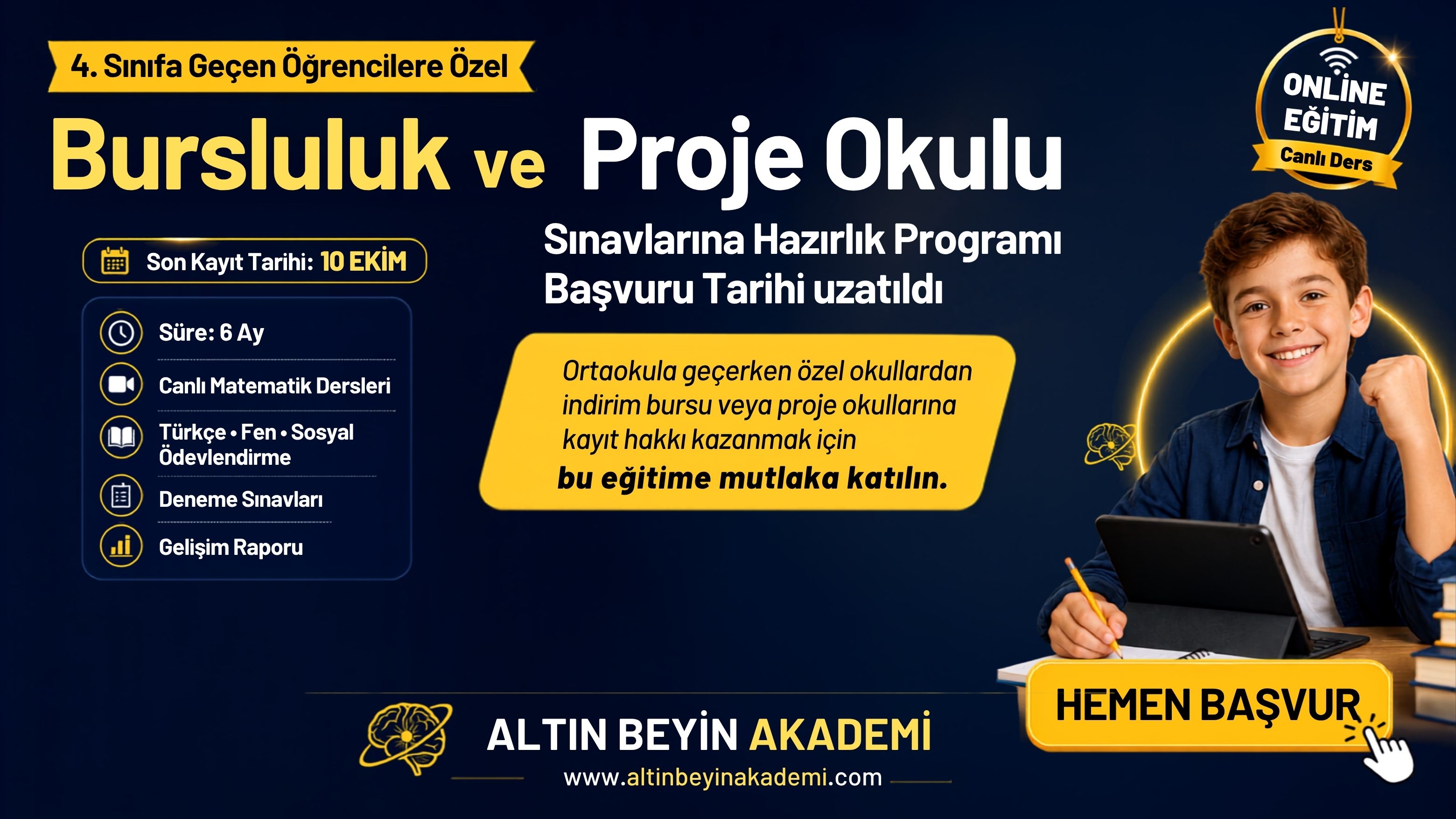 4. Sınıf Bursluluk ve Proje Okulları Hazırlık Programı
