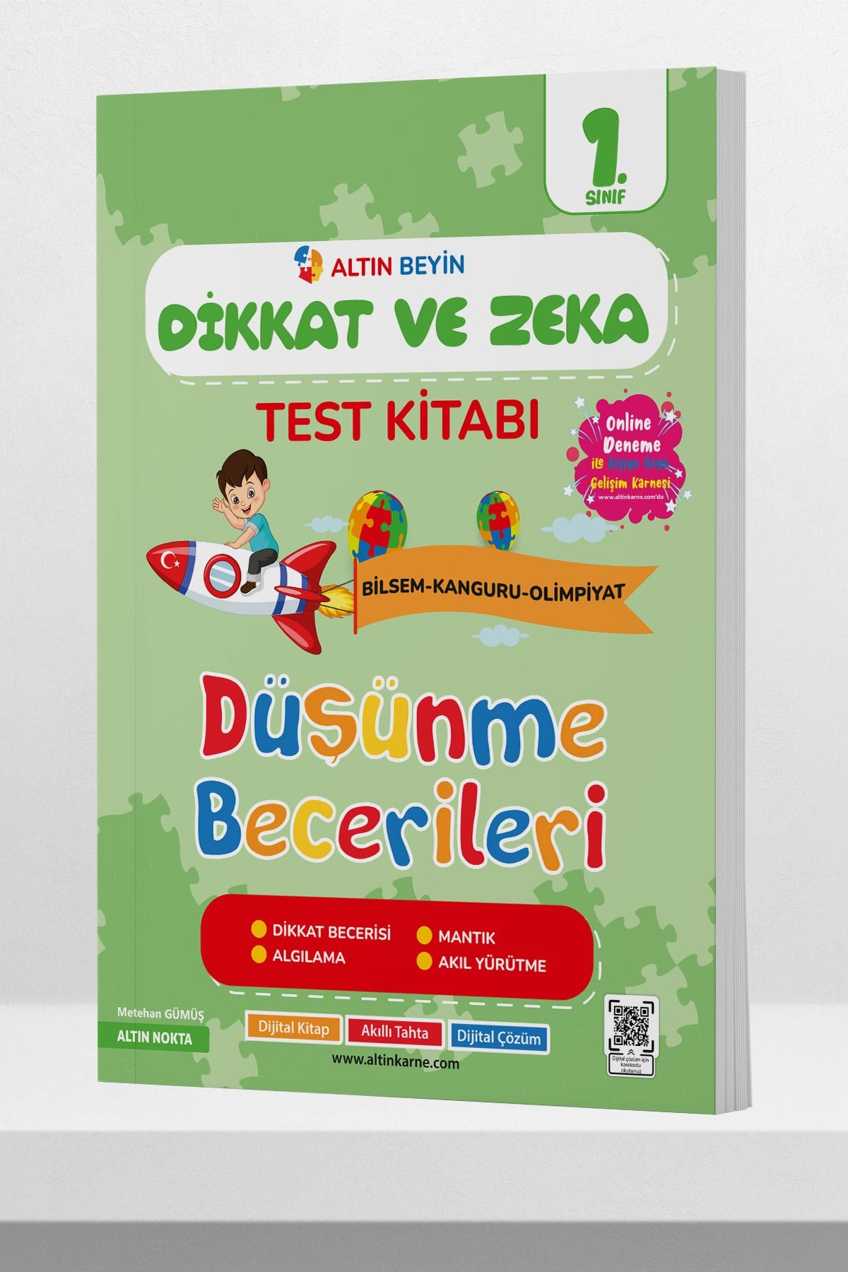 1. Sınıf Altın Beyin Dikkat Ve Zeka Kitabı Altın Beyin'de