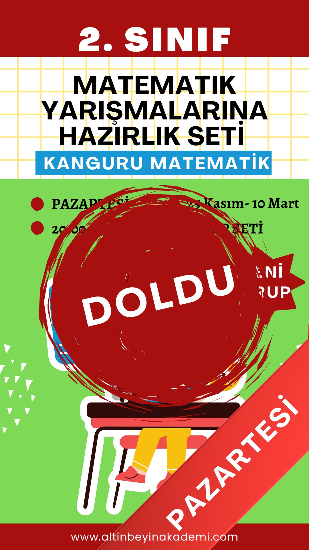 2. Sınıf Matematik Yarışmalarına Hazırlık Seti 2. Grup (Pazartesi) | Bilsem Kanguru Matematik Hazırlık