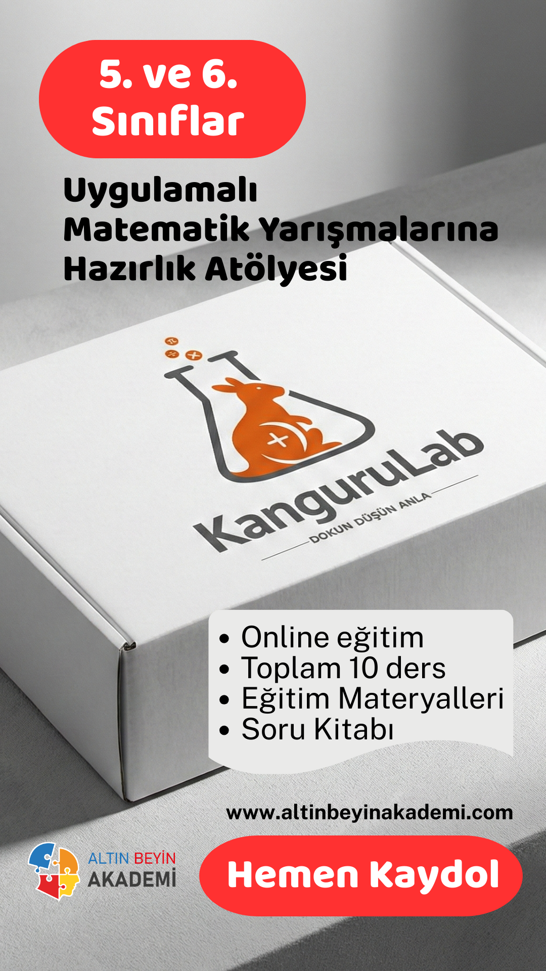 5. ve 6. Sınıf KanguruLab ile Uygulamalı Matematik Yarışmaları Eğitim Paketi | Bilsem Kanguru Matematik Hazırlık