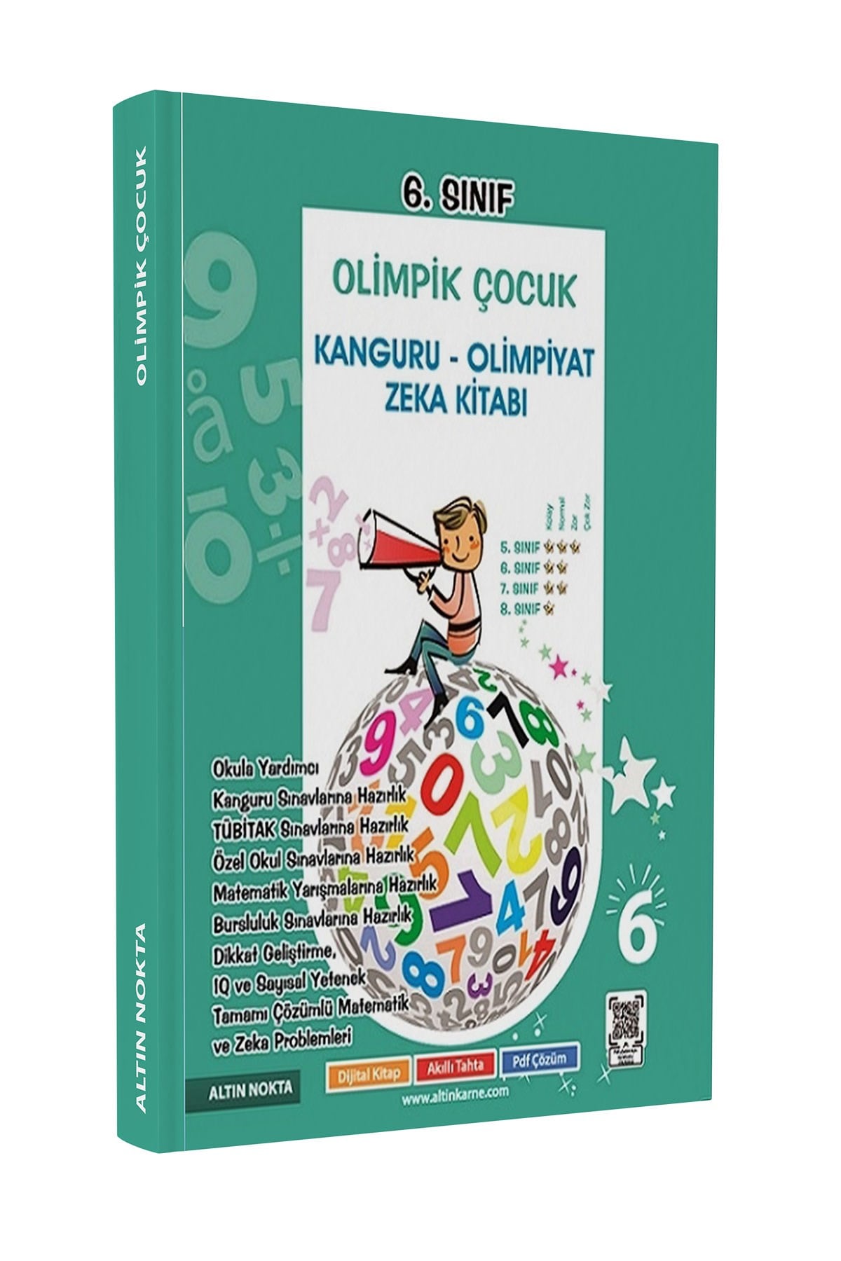 6. Sınıf Olimpik Çocuk Kanguru - Olimpiyat Zeka Kitabı Tamamı Çözümlü Altın Beyin'de