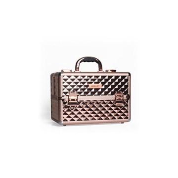 MAKEUP CASE DIAMOND ROSE GOLD MB153A-M