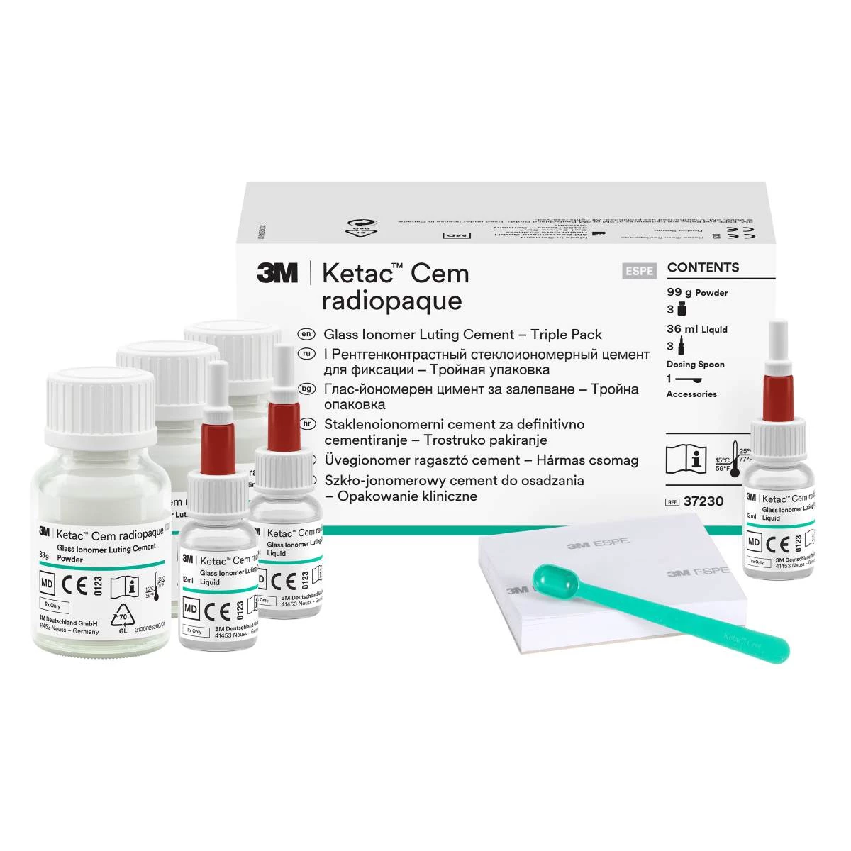 3M Ketac Cem Radiopaque Cam İyonomer Siman 3'lü Set