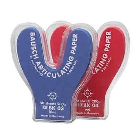 Bausch Kırmızı Artikülasyon Kağıdı U Form Nal 200 Mic