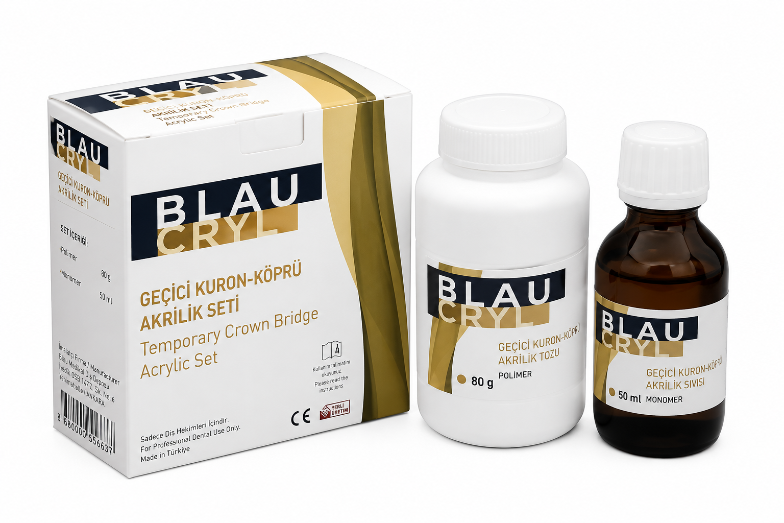 Blau Geçici Akrilik Öğrenci Takımı