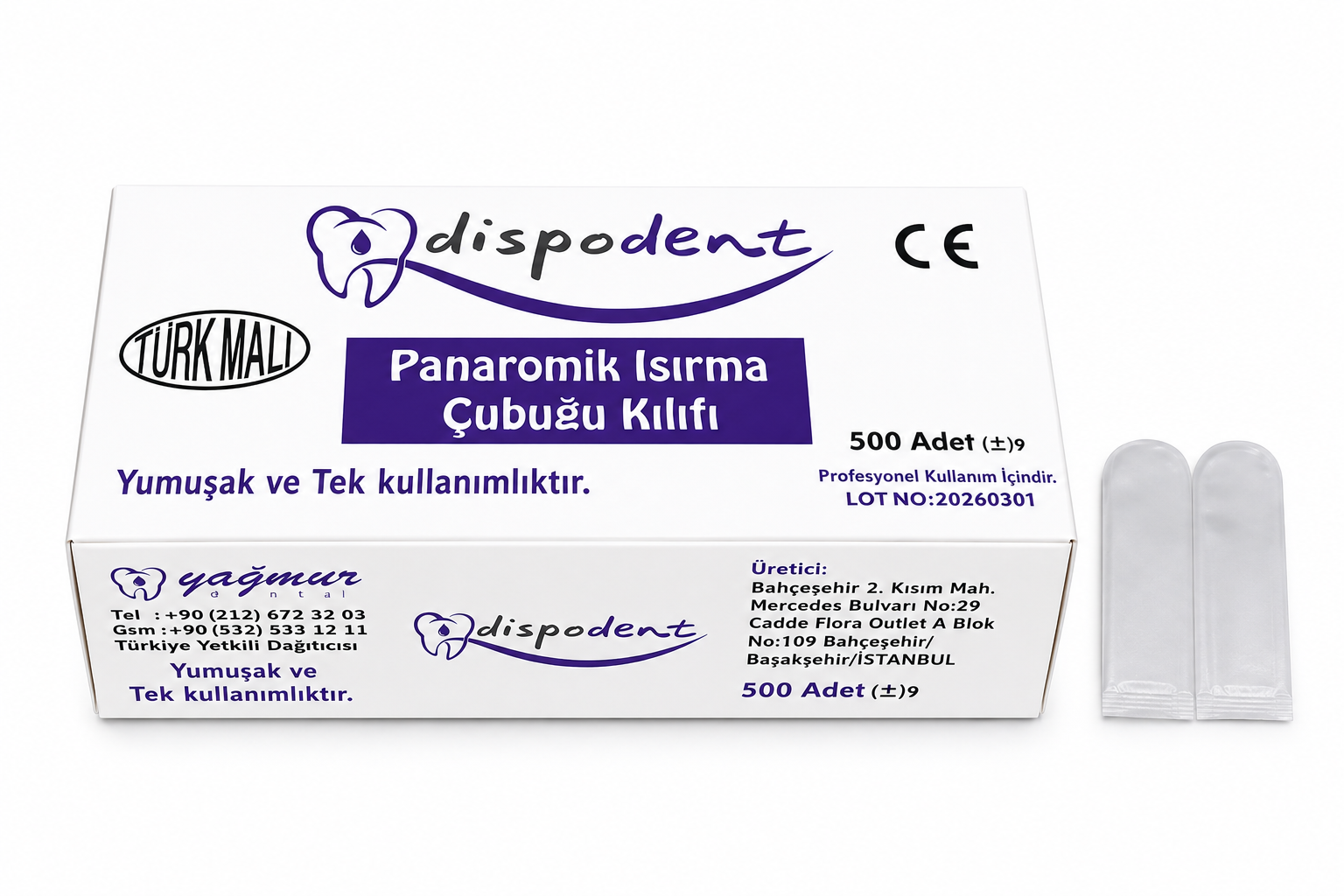 Dispodent Panoramik Isırma Çubuğu Kılıfı