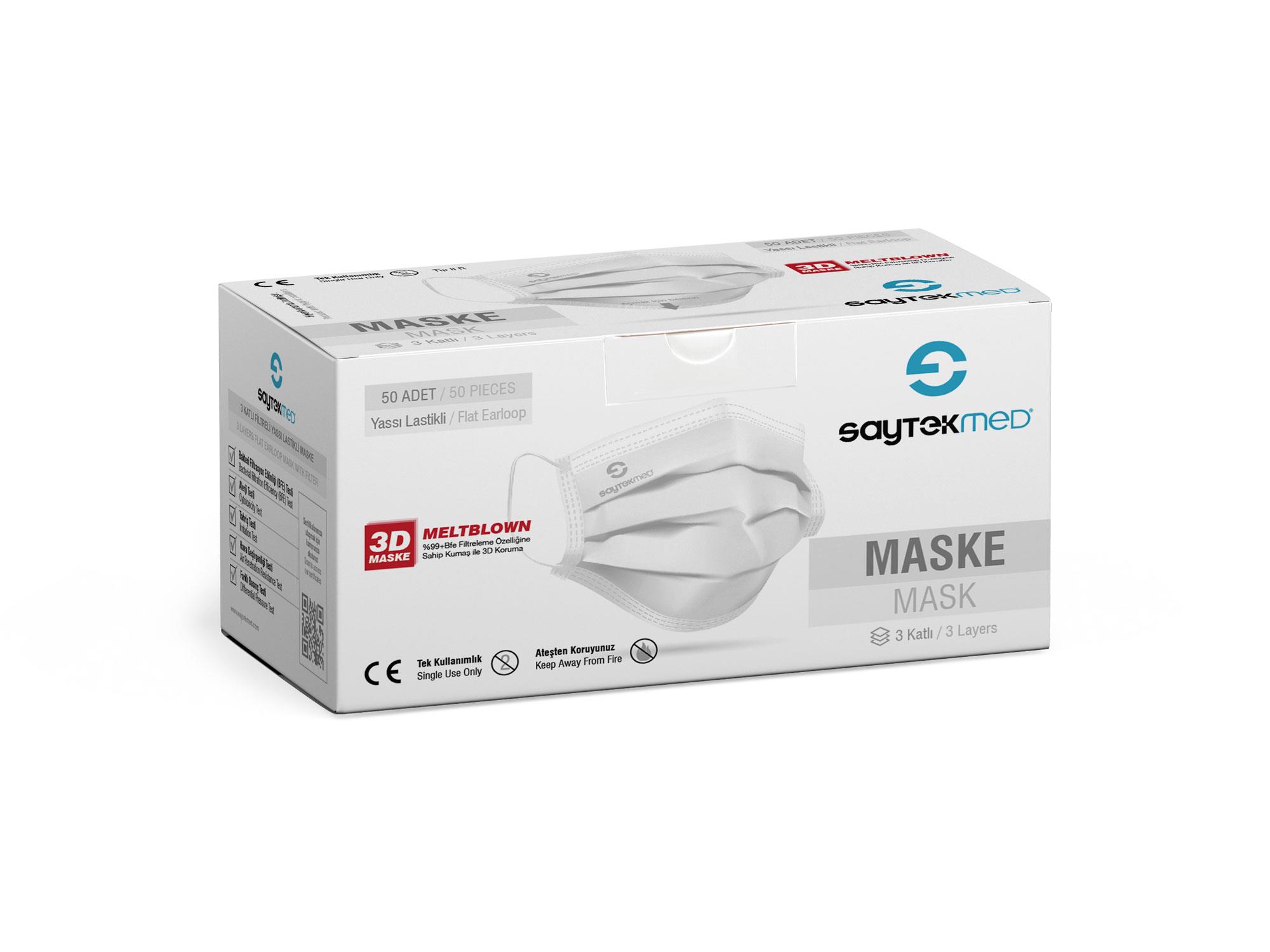 Maske 3 Katlı 50 lik 
