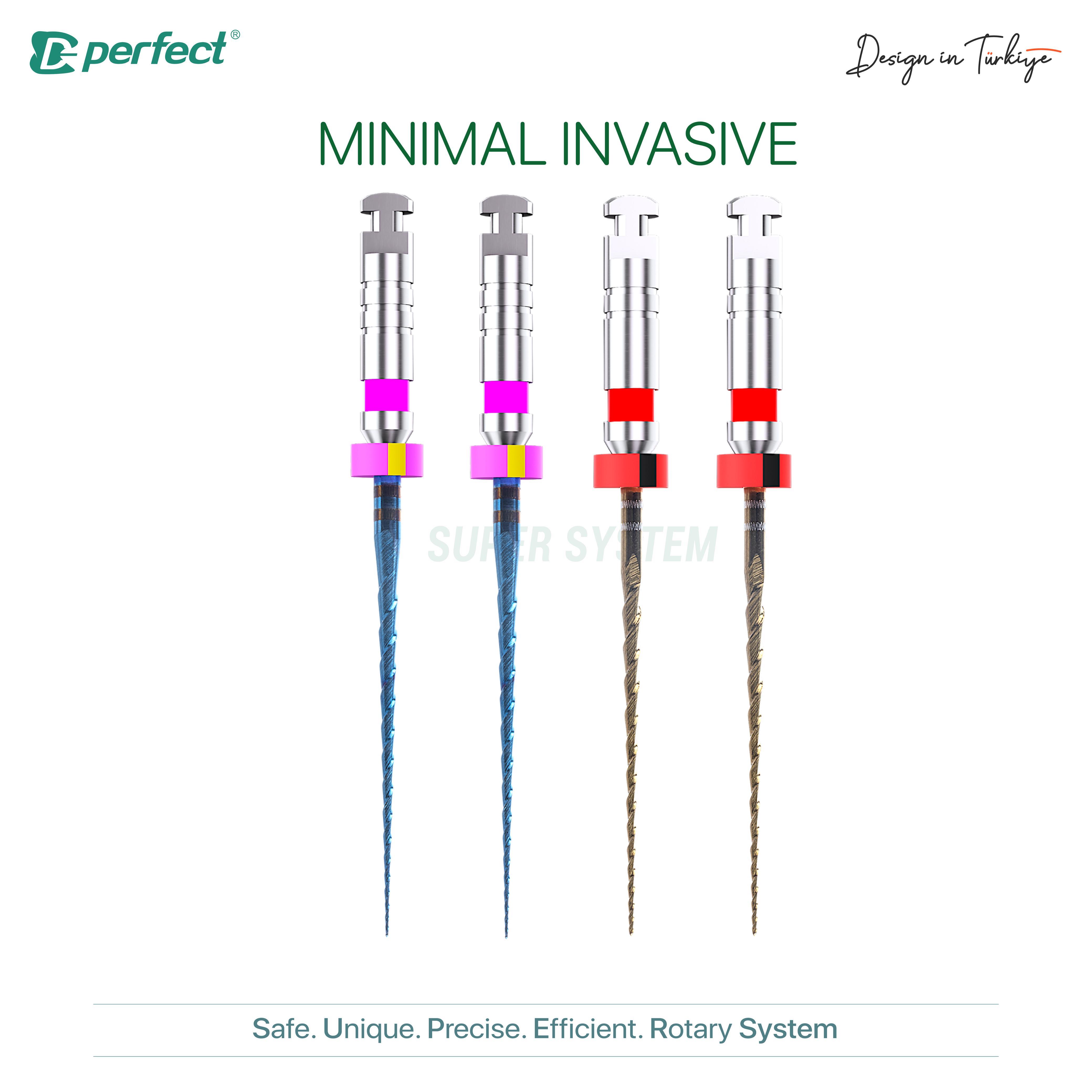 Perfect Süper System Minimal İnvasive Rotary Eğe Asorti