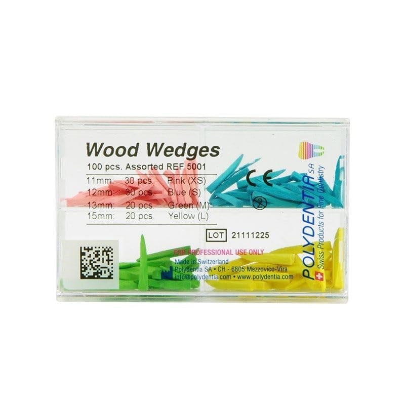 Polydentia Wood Wedges Ahşap Kama Asorti 100 lü